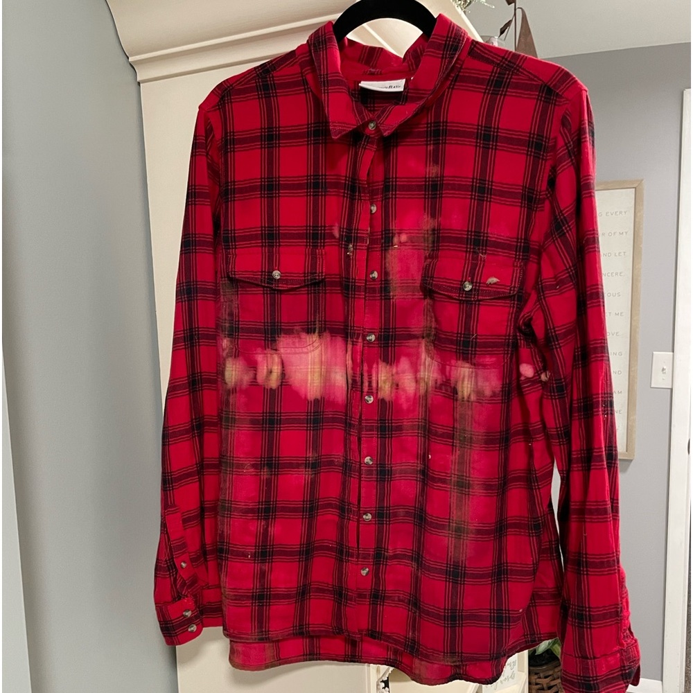 Thin bleached flannel KC Chiefs